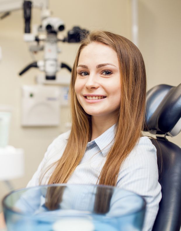 man showing invisalign